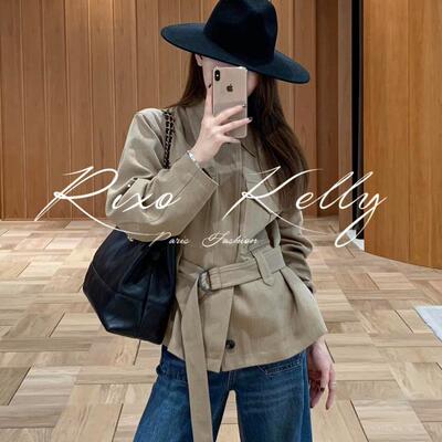 RIXO STREET美式早秋工装通勤风卡其色高级风衣夹克外套女士上衣