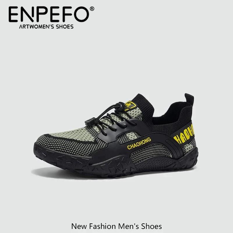 ENPEFO【法式】男鞋夏季透气网面鞋休闲运动轻便速干低帮溯溪网鞋