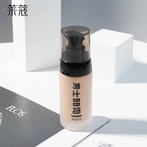 男士BB霜遮瑕痘印素颜霜美白持久不脱妆粉底液防水自然小麦色控油