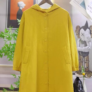 棉衣外套女 纯色连帽百搭遮肉显瘦中长款 2636 新款 杰然不同冬季