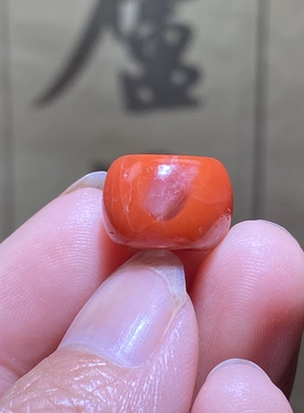 南红玛瑙柿子红随型大珠子配饰老光工艺复古风手编绳手链项链配珠