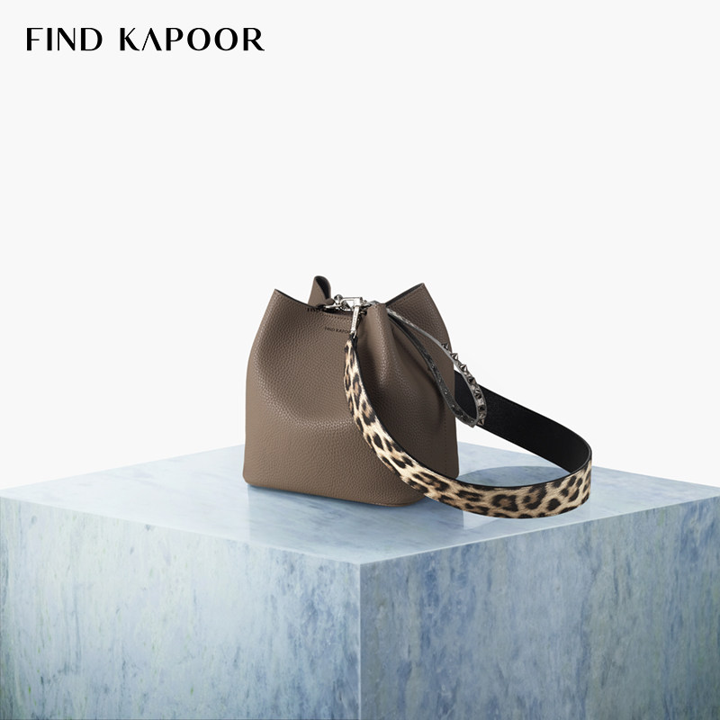 FIND KAPOOR梵德卡普尔时尚女包单肩斜挎包女士水桶包FKR包豹纹棕|msdalam kategori Beg kulit/wanita/beg lelaki, beg Ms. - dari Buy2taobao.com untuk memberikan perkhidmatan ejen Taobao profesional membeli
