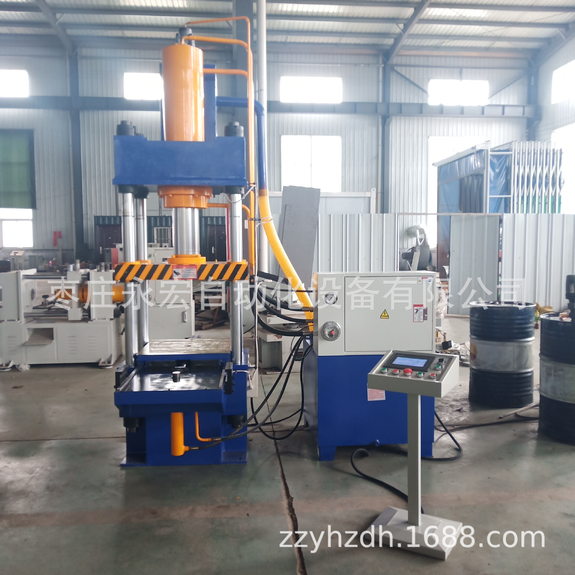 定制100T四柱压装液压机重复定位精度高压力机80吨压印机械设备