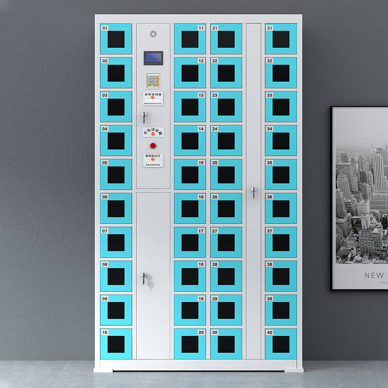 苏美特手机柜存放柜储物柜亚克力门寄存柜电子存包柜条码刷卡指纹