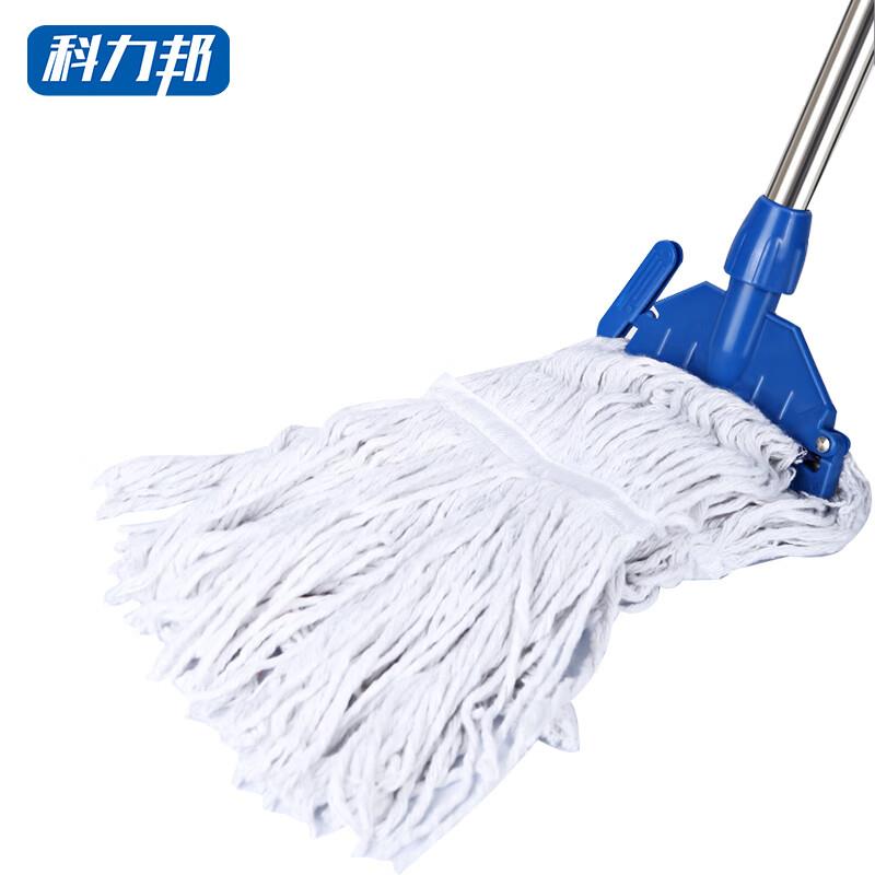 科力邦(Kelibang)拖把清洁分区扣式蜡拖棉线墩布KB1155白色(个)