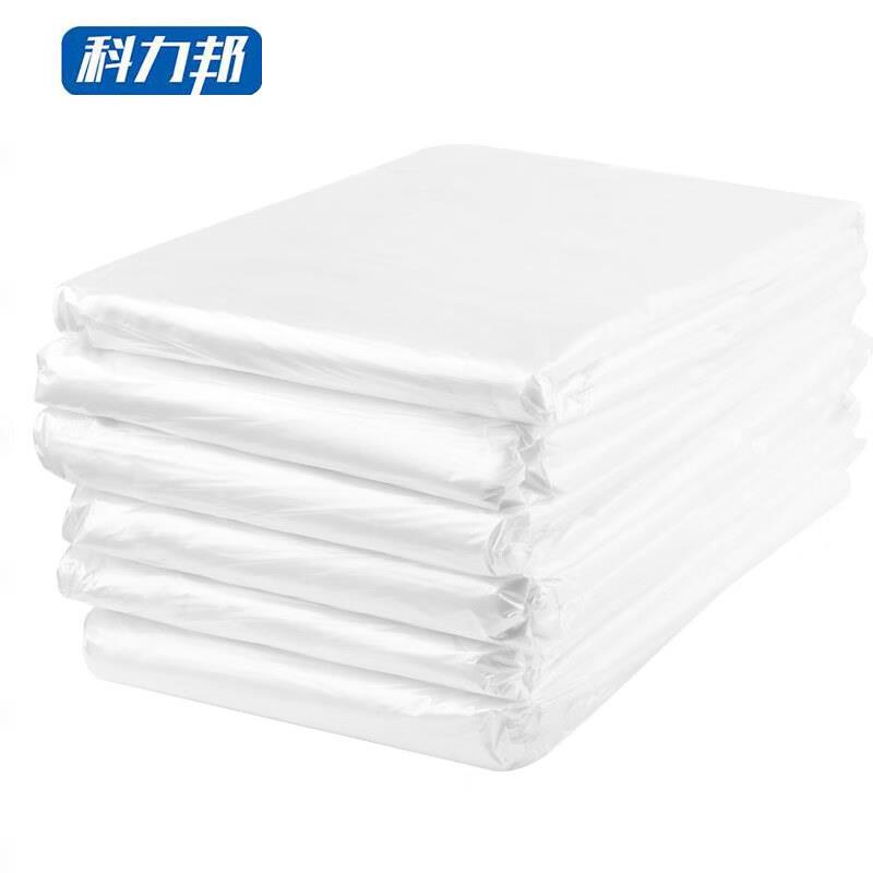 科力邦(Kelibang)白色垃圾袋大号透明加厚80*100cm厚3丝50只装酒