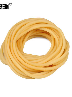 安赛瑞乳胶管实验室乳胶导管弹力拉力皮筋绳4×6mm长度约50m60048