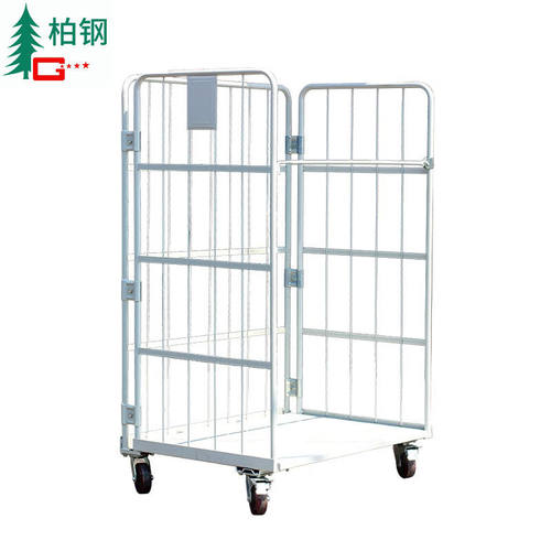 柏钢物流平台车周转框折叠移动仓库仓储笼物流搬运理货车1200*100