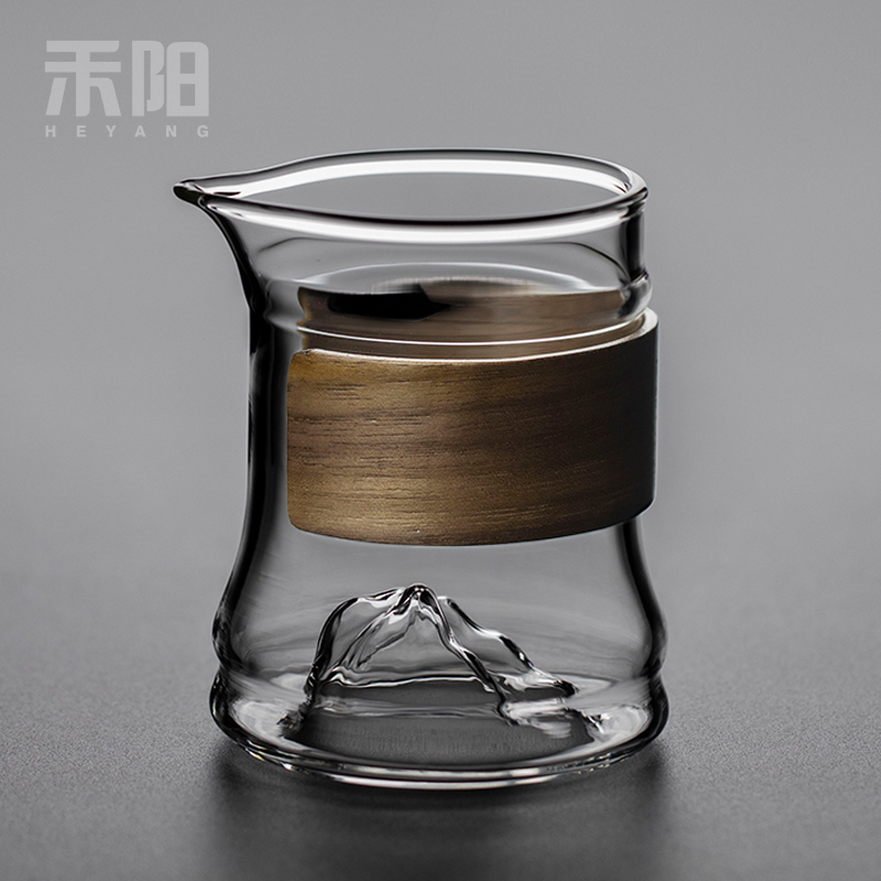 禾阳家用透明防烫倒茶器公道杯