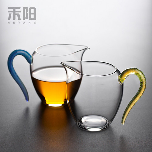 禾阳  炫彩公道杯耐热手工茶海匀杯分茶器分茶器倒茶公杯