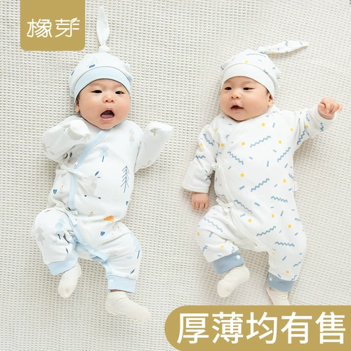 Хлопковый зимний тонкий детский комбинезон для новорожденных для младенца