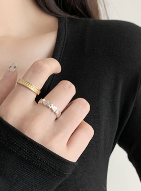 简约百搭关节戒指女小众设计2026新款爆款可调节戒指轻奢高级感