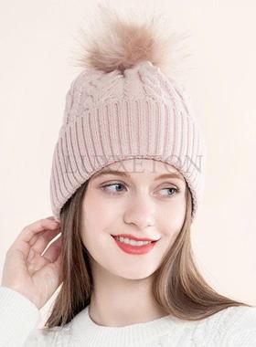 Women Wool Knitted Hat Autumn Winter Fashion Brimless Warm