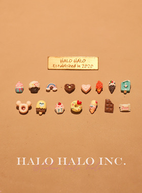 美甲饰品甜甜圈雪糕 蛋糕可爱立体装饰卡通冰淇淋甜品 迷你粉雕花