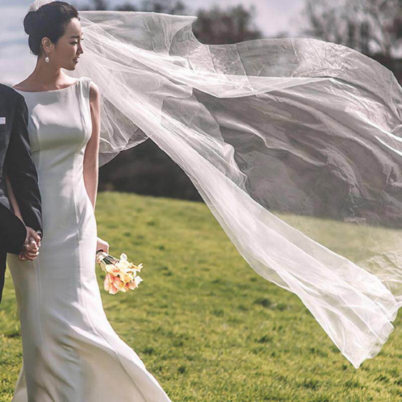 French light and minimalist 2019 Spring and summer fish tail Self cultivation Satin Tailing Wedding dress go out bride Evening dress new patternin the Women's clothing/Boutique , Wedding/Cheongsam/Formal dress , Formal dress/Evening  category - from Buy2taobao.com to provide professional Taobao agent buy service