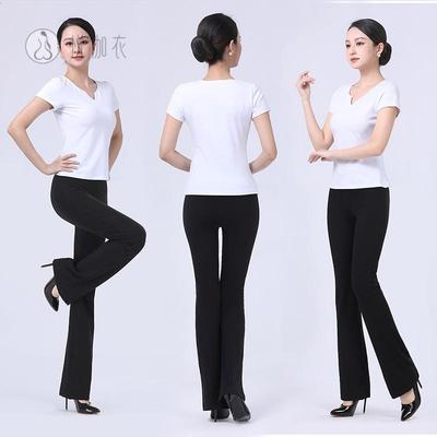 形体训练服装女夏季短袖上衣舞蹈
