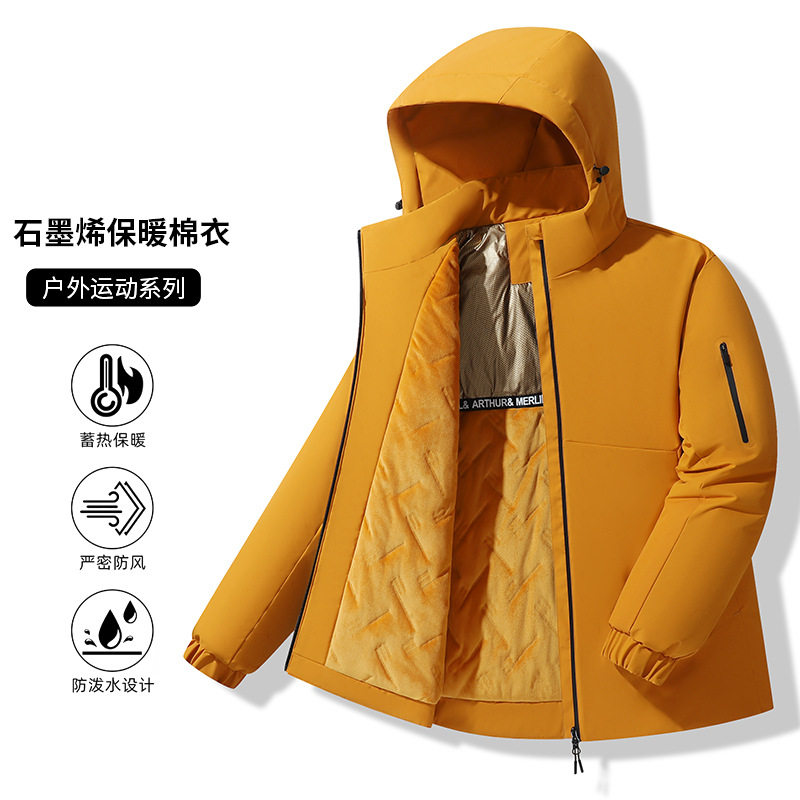 石墨烯科技保暖棉衣男女款2025
