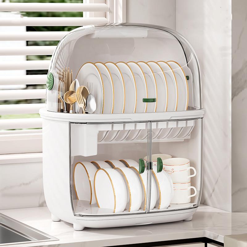 消毒碗盘柜家用厨房杀菌沥水碗架小型放碗筷置物架多功能餐具收纳