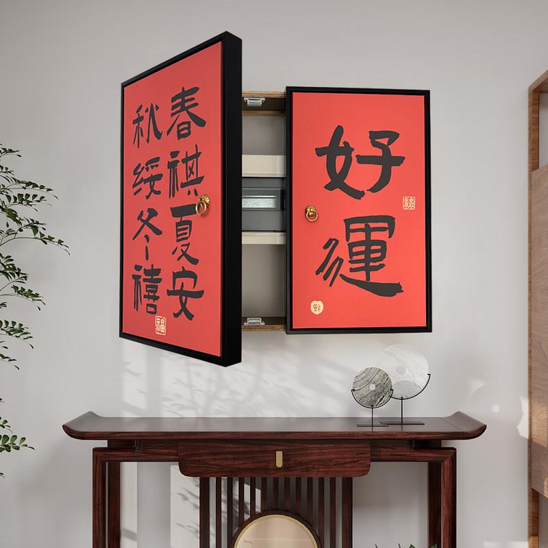 双门加厚电表箱挂画 画老式电表遮挡装饰画 画强电箱消防栓空气开