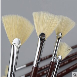 包邮！正品榭得堂646猪鬃扇形笔 油画水粉扇形笔 扇形刷 手绘笔