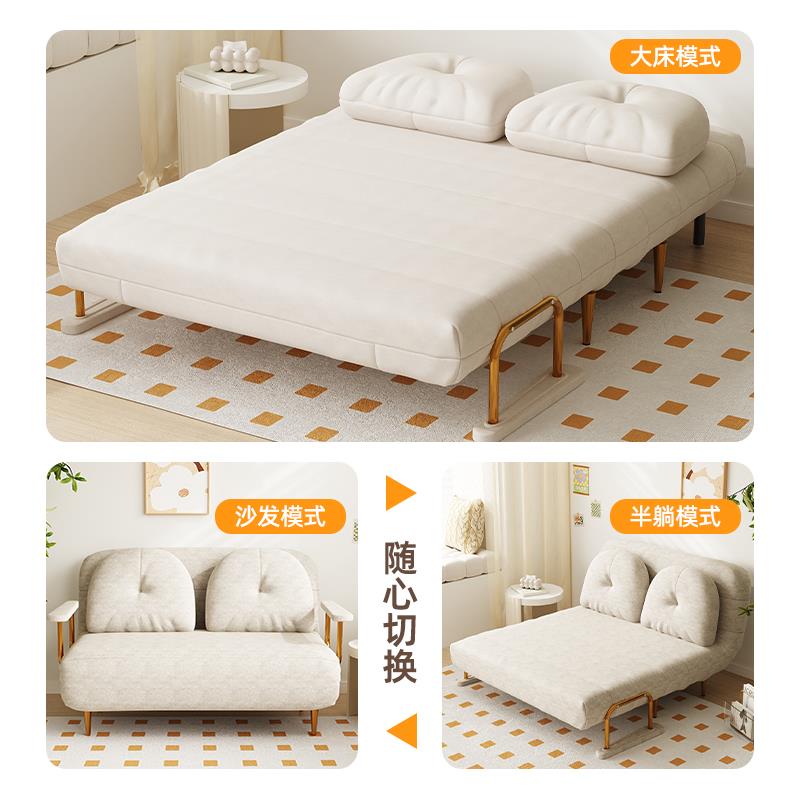 小户型沙发床折叠两用单人2024新款客厅网红款一体伸缩多功能双人