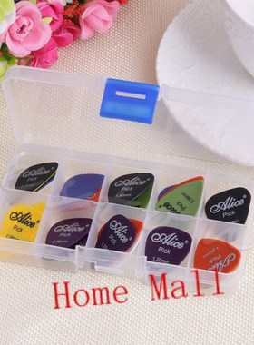 24Pcs Acoustic Electric Guitar Picks Plectrums w Pick Case