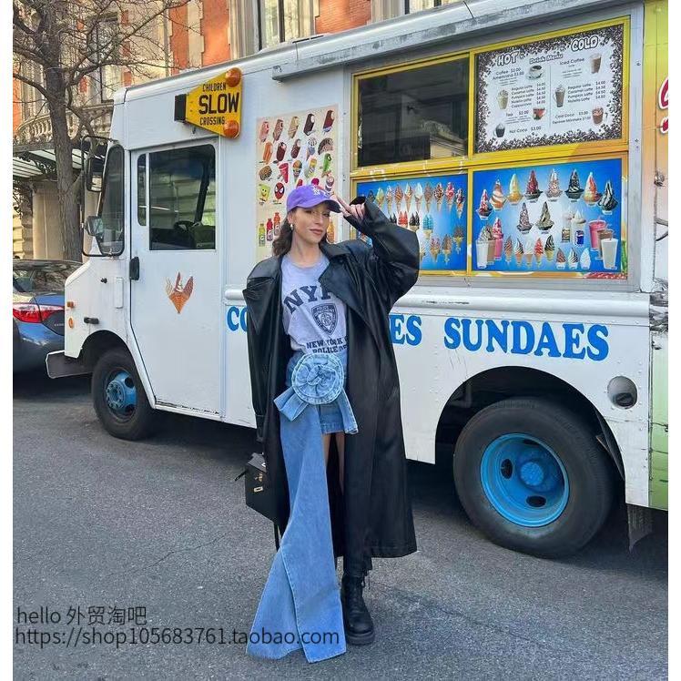 欧美新款层叠长饰带玫瑰