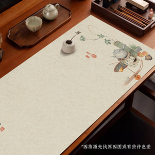 毛毡垫新中式羊毛毡加厚桌垫书画学生书法毛毡专用桌布垫国风印花
