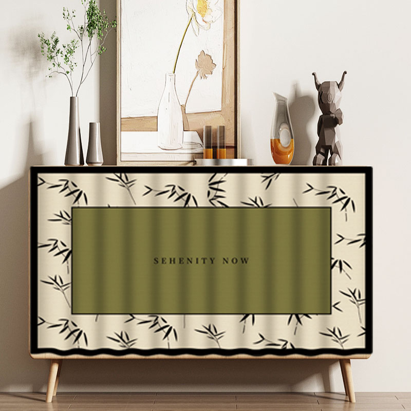 春天来了柜子遮挡帘粘贴轨道式