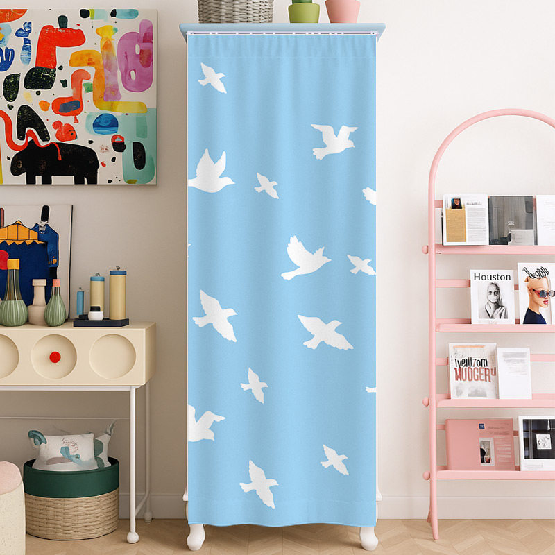 窄柜立柜储物柜遮挡帘免打孔窄柜防尘装饰挂帘夹缝柜无门柜遮丑帘,居家布艺,门帘,淘宝优惠券,粉丝福利购,淘宝优惠卷