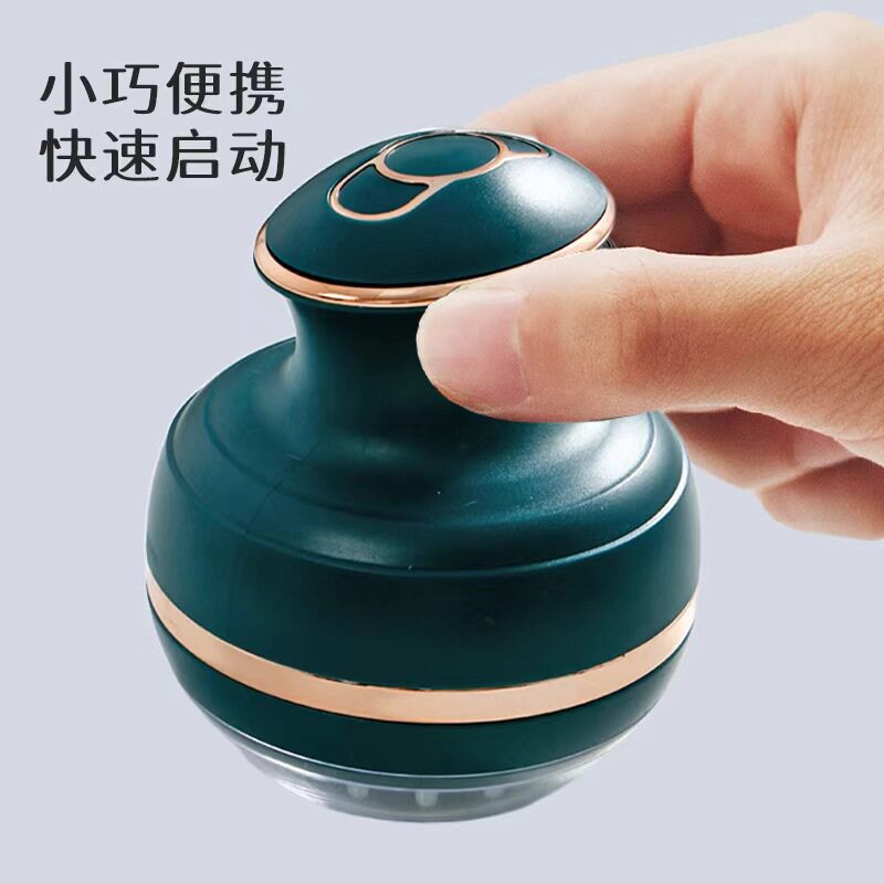 新款头部筋络疏通仪刮痧揉腹震动全身按摩美容仪小型电动经络刷