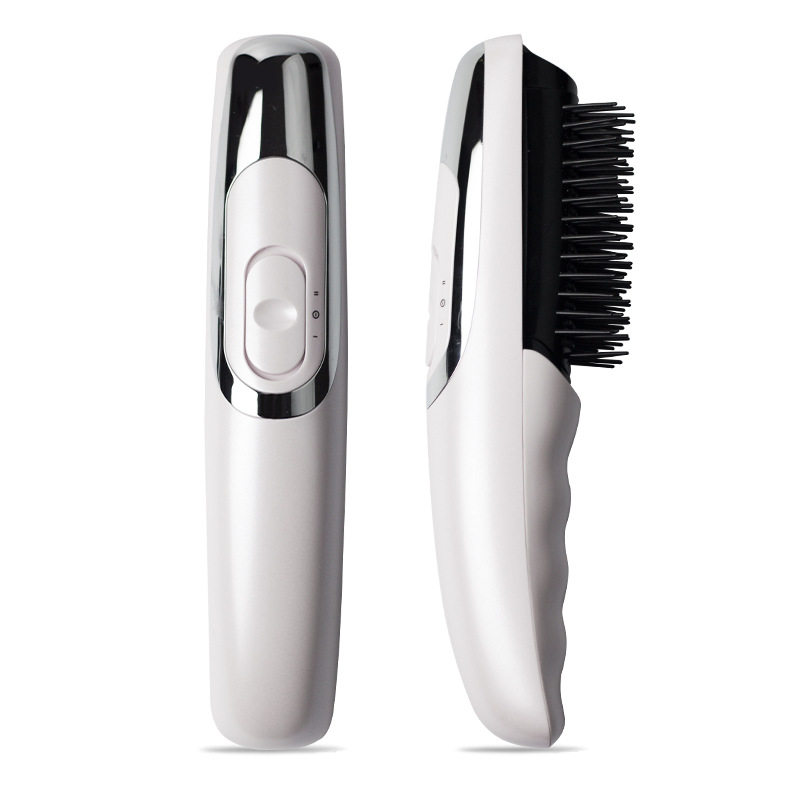 跨境电动按梳子头部按器长发梳美发直发护理健发梳