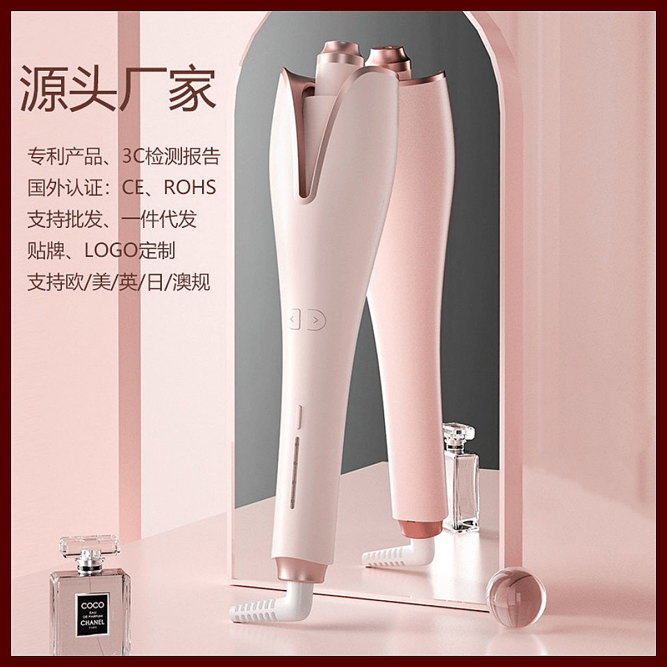 源头厂家新款自动卷发棒懒人卷发电动旋转烫头发器大卷大波浪女
