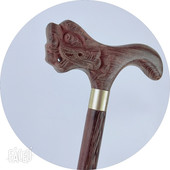 齐氏手杖鸡翅木拐杖老人拐杖手杖雕刻拐杖龙头拐杖木质