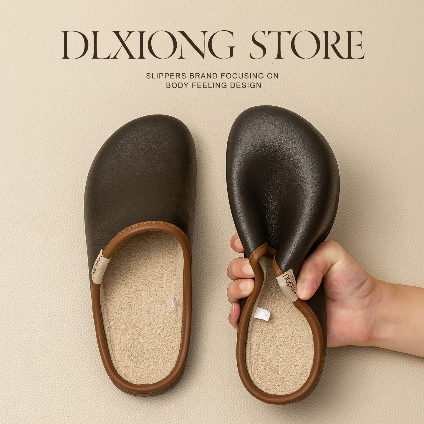 男士防水地板eva家居棉拖鞋