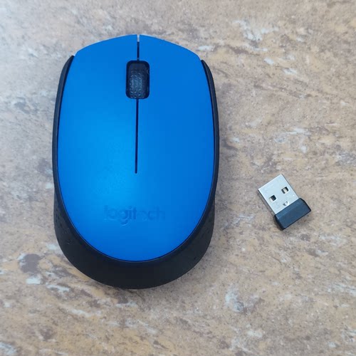 原装罗技M170无线鼠标 +M170无线接收器 蓝色经典