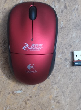 原装罗技M215无线鼠标 优联接收器 红色经典