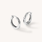 优选好物自由搭配潺流耳圈素圈流光风耳环简约高级时尚 耳饰