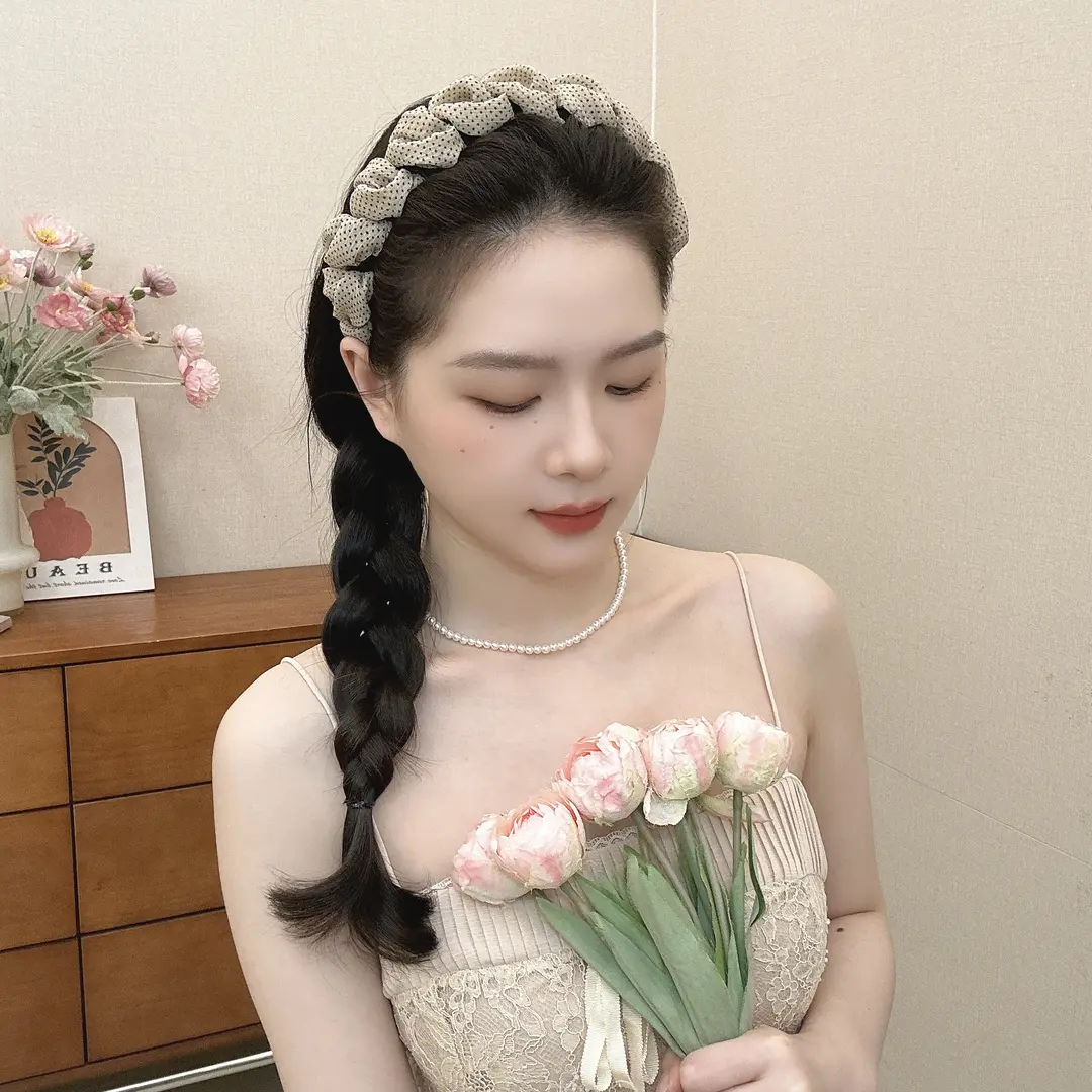 【暮秋小波点发箍】复古简约百搭齿梳发箍高颅顶发箍碎发发箍KD