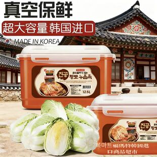 韩国进口泡菜盒ROICHEN真空密封大容量除味压板炭盒保鲜盒储物盒