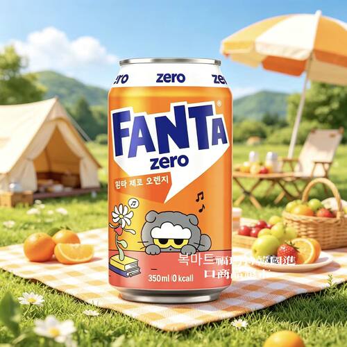 Fanta芬达0卡0糖橙子菠萝饮料