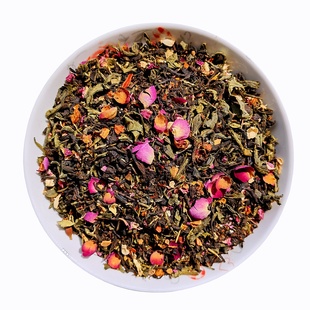 新疆和田调味土茶阿塔米拉丝玫瑰花茶肉桂藿香调和香茶民族待客茶