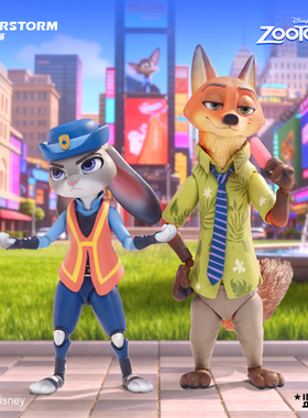 MORSTORM迪士尼疯狂动物城可动人偶系列潮玩手办盲盒尼克朱迪正品