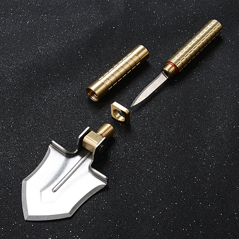 黄铜多功能小铲子便携迷你