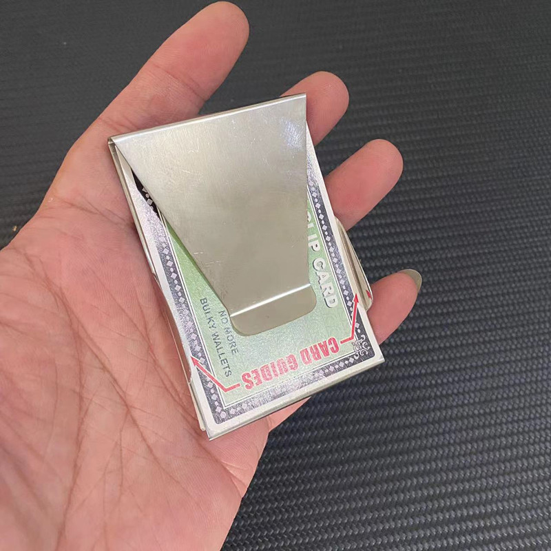 不锈钢多用途钱夹钞票夹银行卡夹