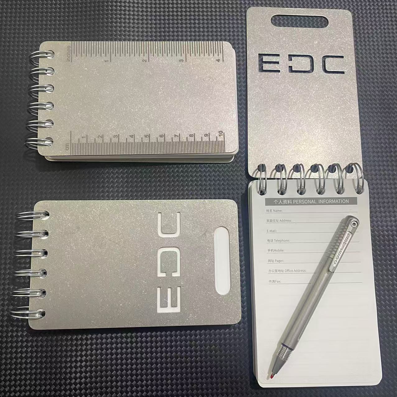 EDC防水本石头纸钛笔钛合金外壳