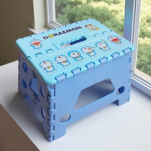 多啦A梦折叠凳马扎成人家用的加厚矮凳浴室客厅结实 叮当猫换鞋凳