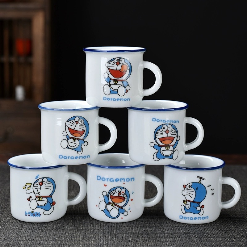 多啦A梦怀旧仿搪瓷杯子