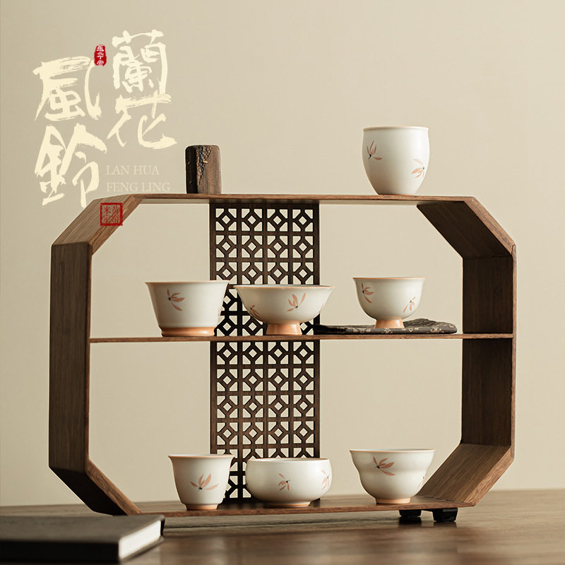 兰花风铃陶瓷茶杯主人杯个人杯家用茶盏喝茶杯子品茗杯功夫茶具