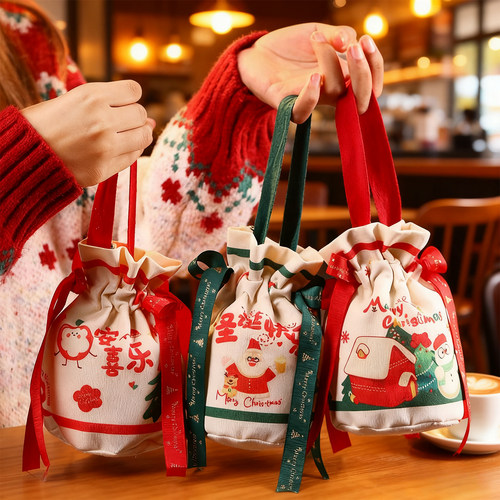 圣诞节平安夜苹果袋创意包装礼盒